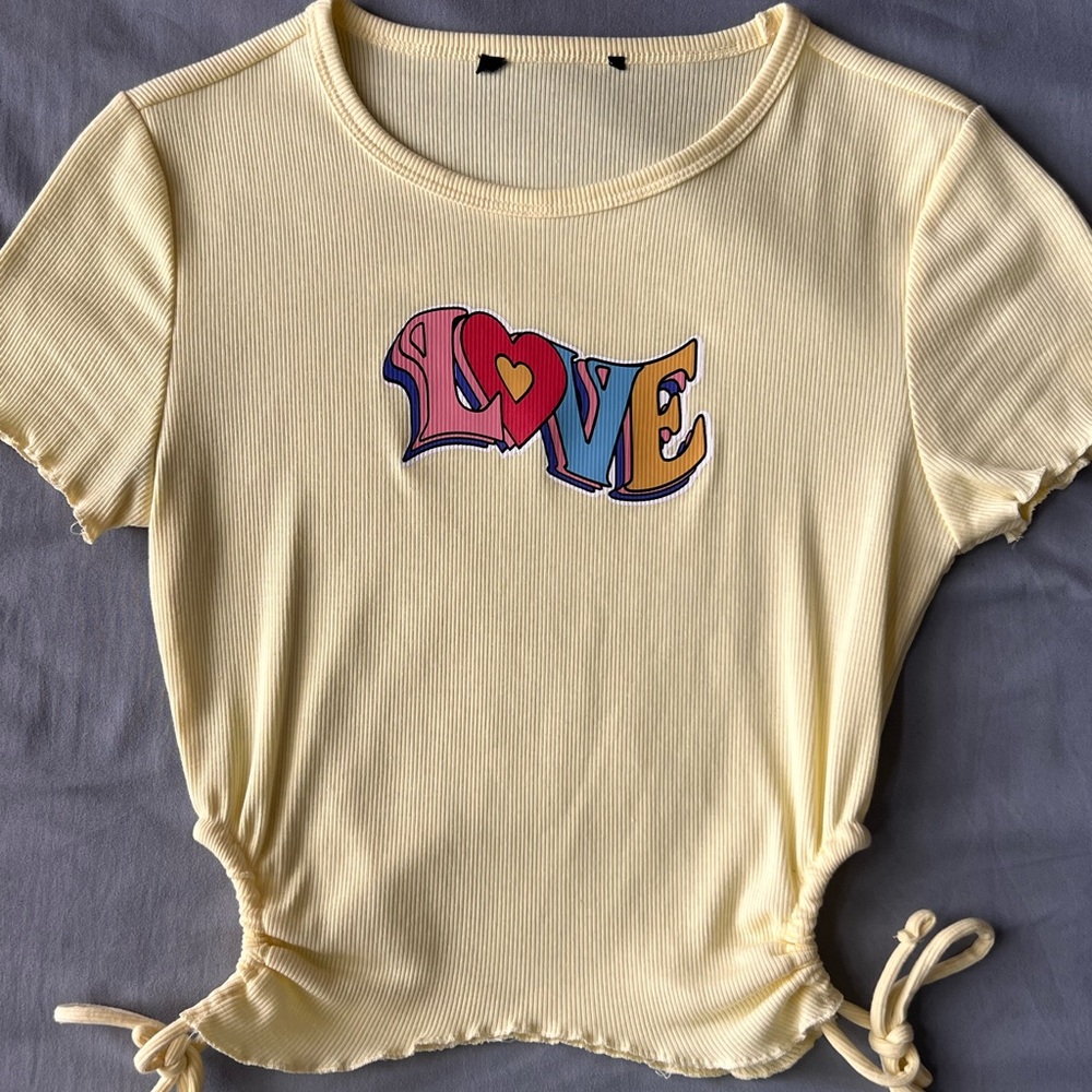 Yellow Forever 21 shirt in a small.